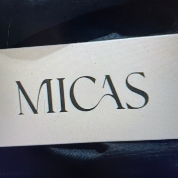 Midi Dress Black Side Slit Cutouts One Shoulder Asymmetrical Stretch Size M or 6 - Picture 9 of 12